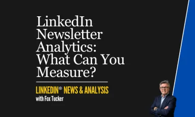 LinkedIn® Company Page newsletter analytics and measurement featured graphic