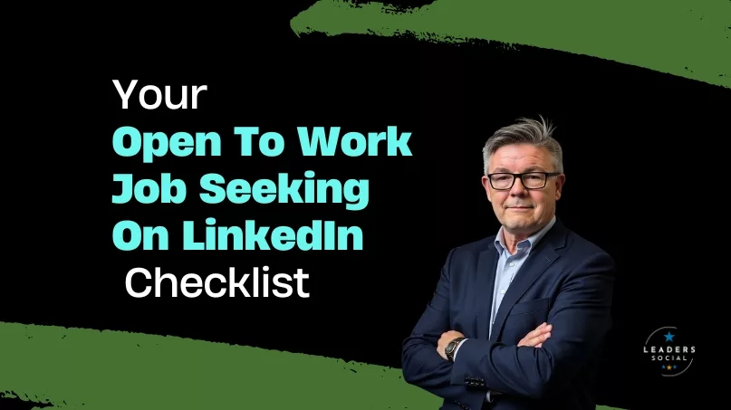 Open to work job seeking on linkedin checklist