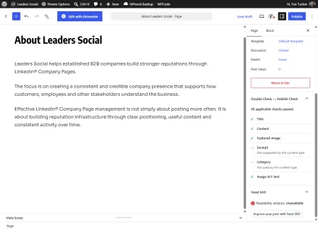 Publish Check WordPress Plugin screenshot 3 of 3