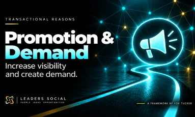 Graphic about using LinkedIn® for promotion and demand generation