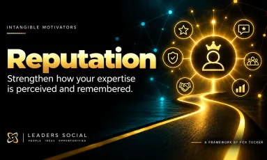 Why Are You Really on LinkedIn® framework graphic: Reputation