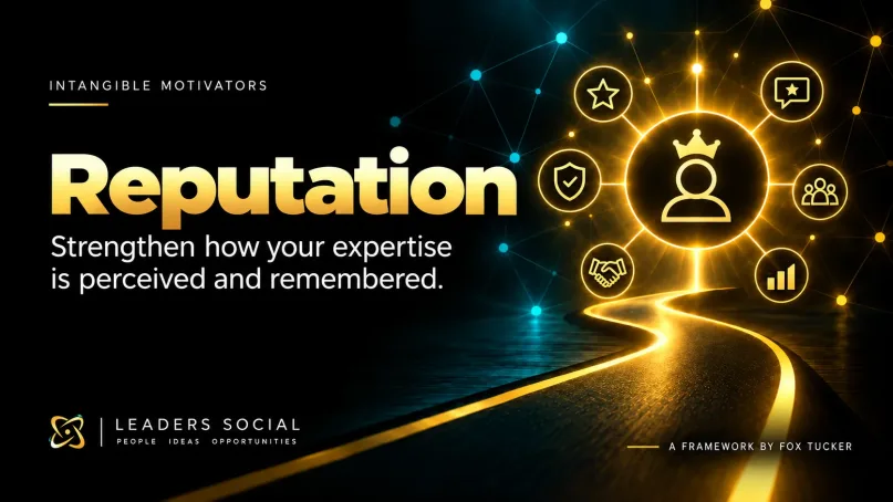 Why Are You Really on LinkedIn® framework graphic: Reputation