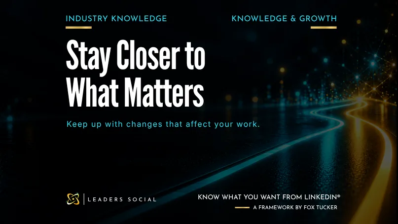 Featured image for Gaining Industry Knowledge on LinkedIn®