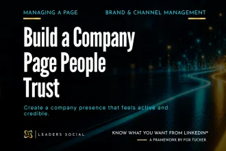 Featured image for Managing a Company Page on LinkedIn®