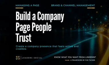 Featured image for Managing a Company Page on LinkedIn®