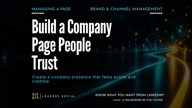 Featured image for Managing a Company Page on LinkedIn®