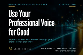 Featured image for Philanthropy and Cause Advocacy on LinkedIn®