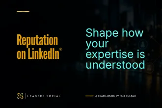 Social graphic about reputation on LinkedIn®