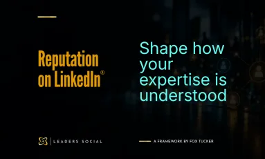 Social graphic about reputation on LinkedIn®