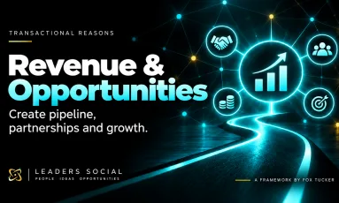 Graphic about using LinkedIn® to generate revenue and opportunities